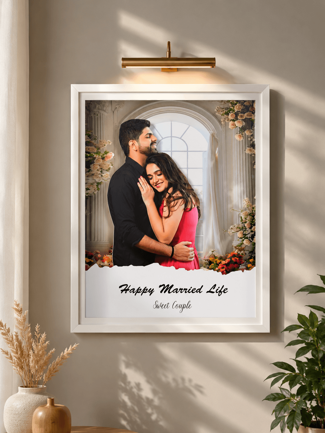 3D Happy Married Life Frame
